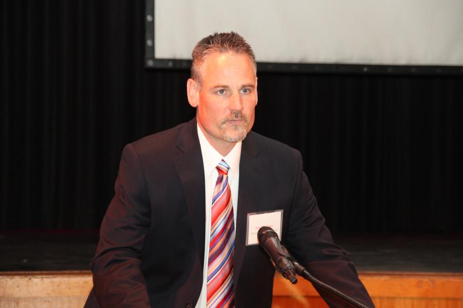 Resident Agent in Charge John Flickinger speaking at the event