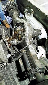 Heroin concealed in axel found in a pick-up truck.