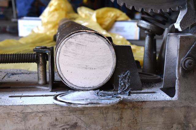 Heroin inside compartment found in axle.