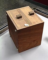 Child's chest that concealed two kilograms of cocaine.