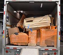 Furniture containing drugs and drug profits inside Uhaul ready for transport.