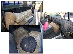 Marijuana Bundles in Seized Load Vehicles. 