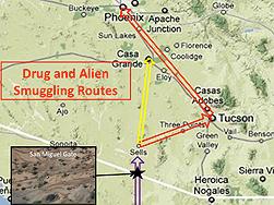 Drug and Alien Smuggling Routes