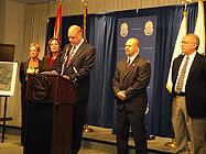 FBI ASACAnnette Bartlett; State Assistant Prosecutor Kim Ortiz; Arizona Attorney General Tom Horne; Acting SAC Doug Coleman, and South Tucson Police Chief Richard Munoz at press conference. 