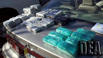 Cash seized in Operation Crank Call. 