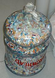 Jug filled with pills from the Drug Take Back Event.