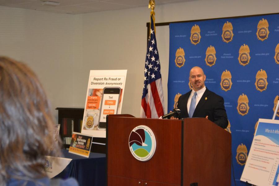 Phoenix media during the press conference.