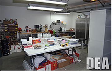 Steroid conversion lab discovered in Arizona.