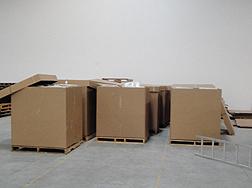 Pallets of marijuana stored in the warehouse which housed the tunnel entry point into the United States