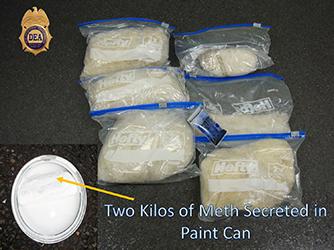 Two kilograms of crystal meth 