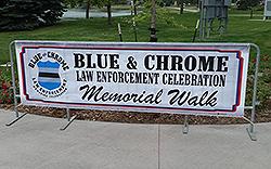A memorial walk led riders to a hot meal and a concert in the park.