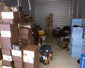 Among the items seized from an Atlanta storage unit: shoes, pants, glasses, belts, hats and bags with a retail value of $258,200.