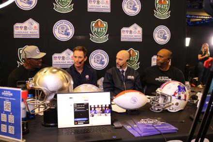DEA Administrator attending podcasts and engagements during NFL Alumni Health