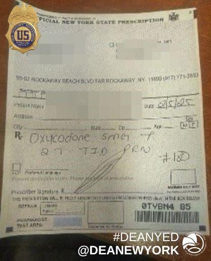 Falsified Prescription