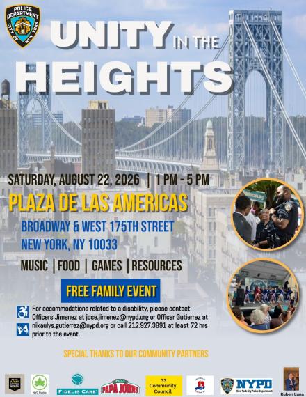 NYPD Unity in the Heights