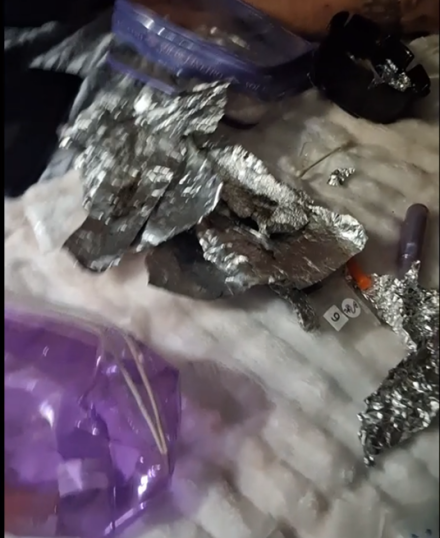 Screenshot from cell phone video