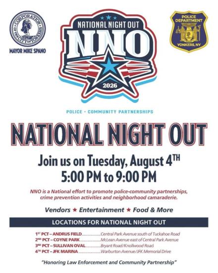 Yonkers PD NNO Events