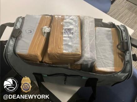 Duffel bag with kilos of cocaine
