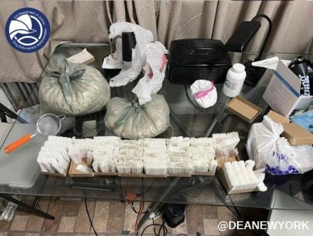 Glassines containing suspected fentanyl