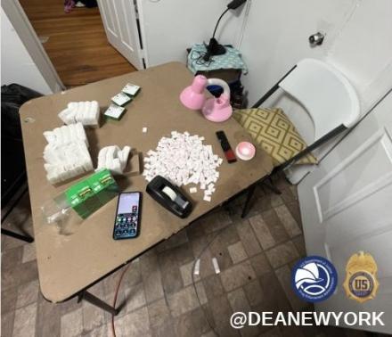 Glassine packing material along with suspected fentanyl