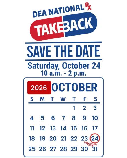 DEA Take Back Save the Date
