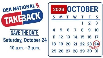 DEA Take Back Save the Date Graphic