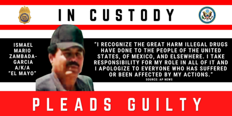 Ismael Mario Zambada Garcia AKA El Mayo, In Custody